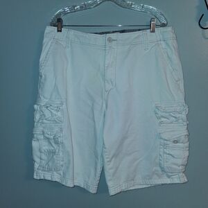 Men's Y2K White Cargo Shorts